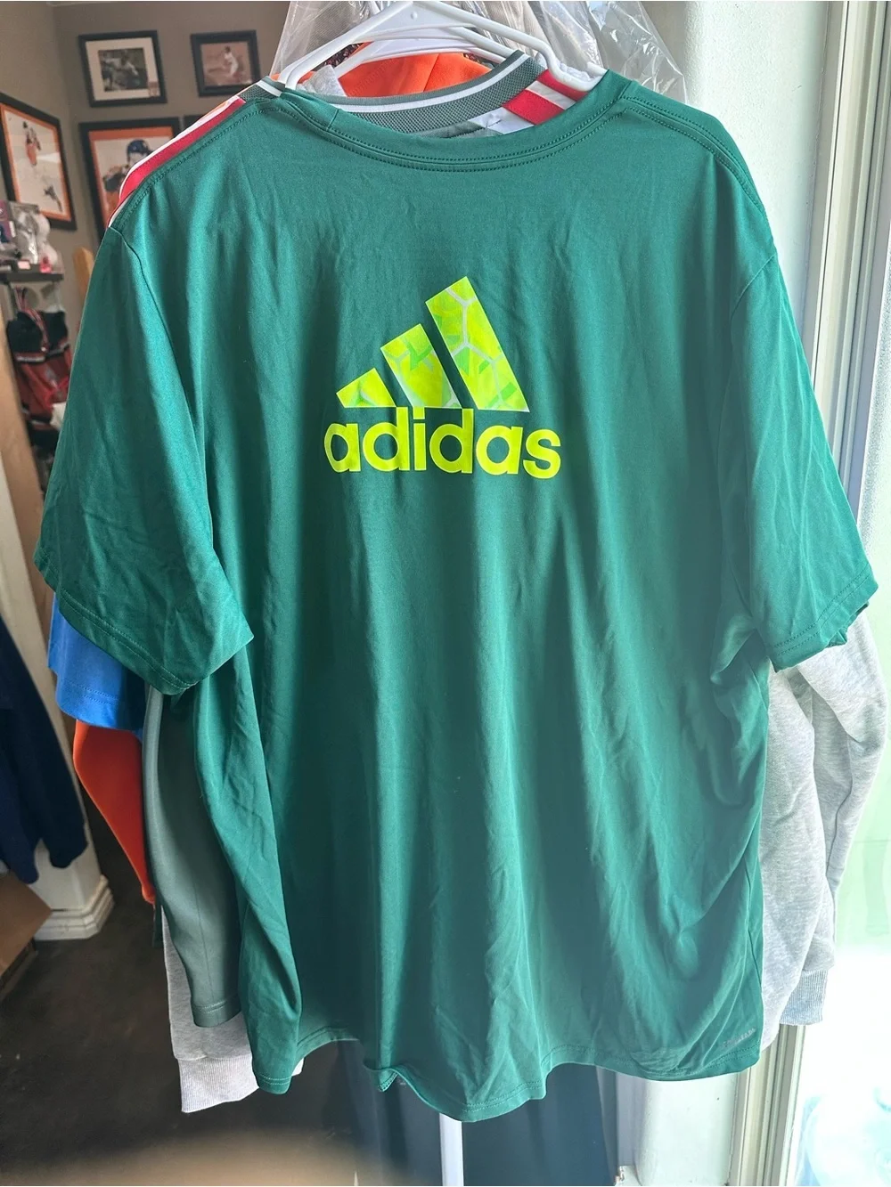 adidas MLS Portland Timbers Graphic Tee with Neon Yellow Logo